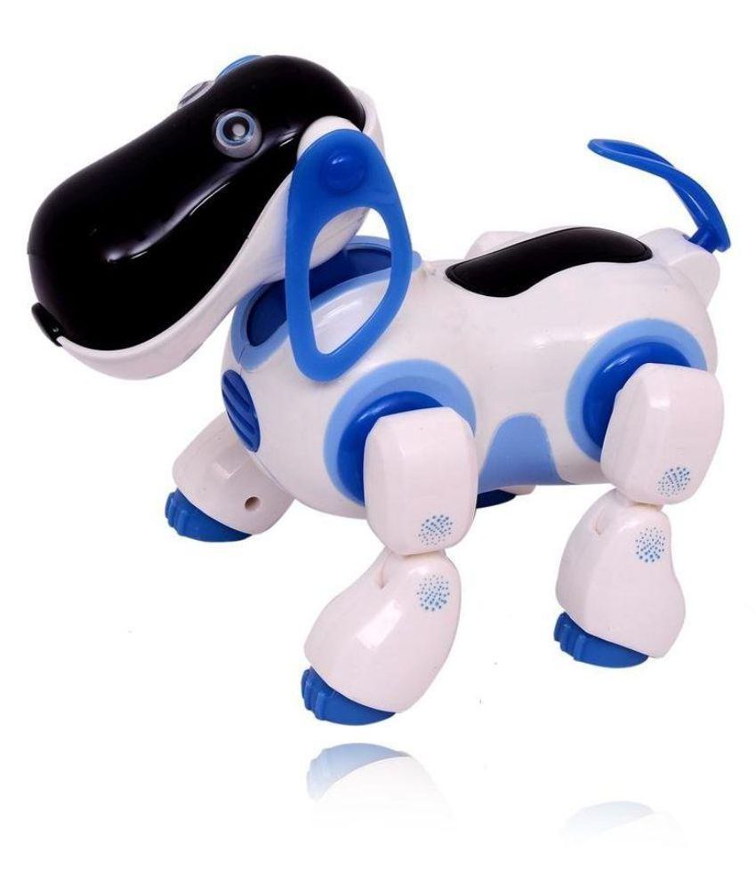 white robot dog toy