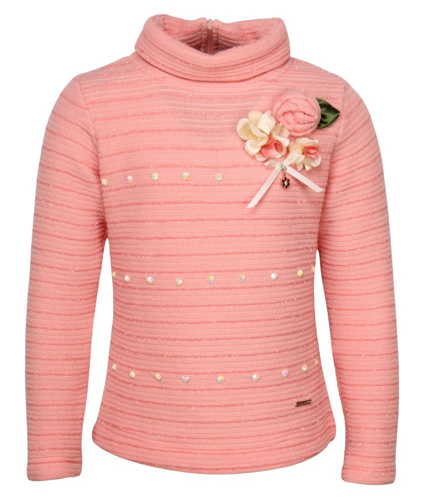 peach sweat shirt