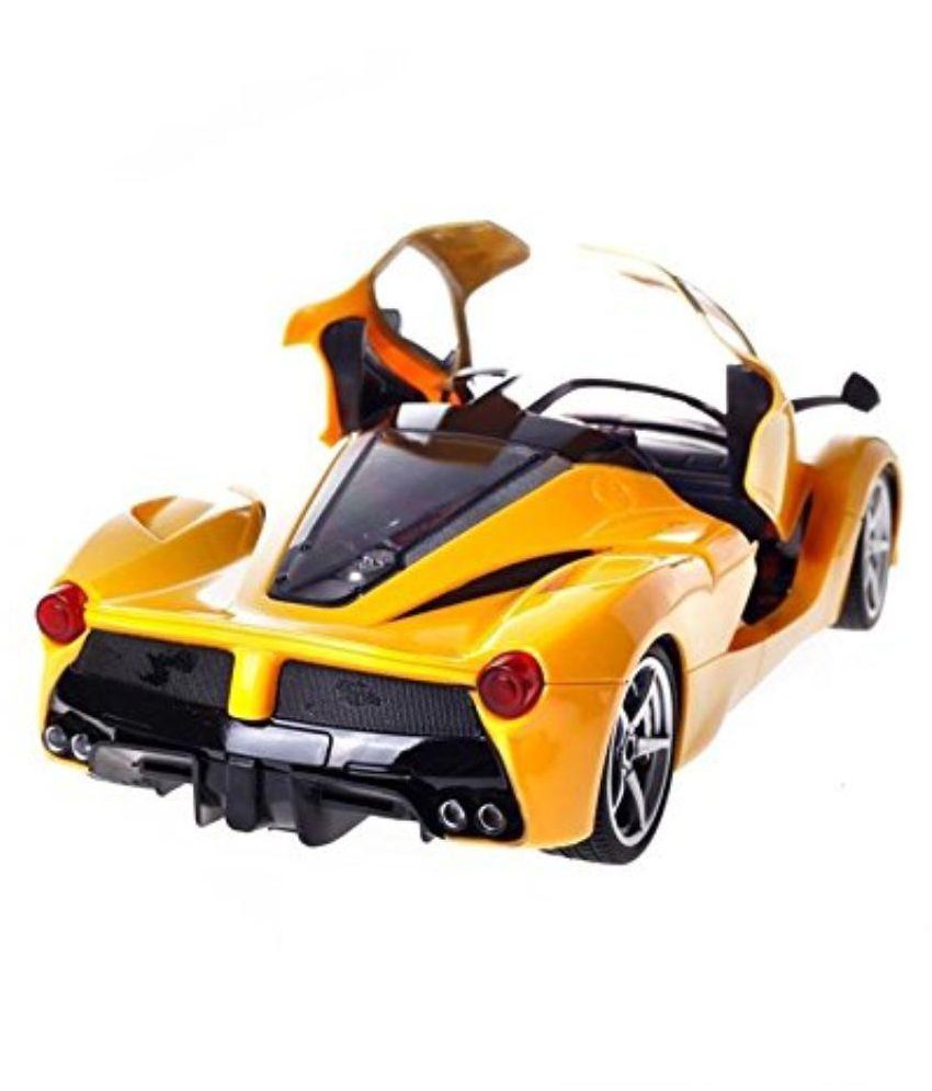 yellow ferrari remote control car