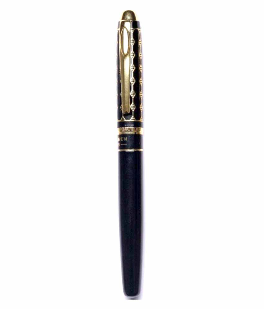 Hayman Dikawen 24 CT Gold Plated Fountain Pen with Box Buy Online at