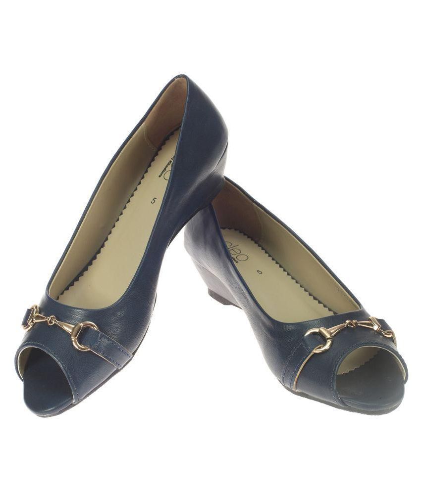 Khadim's Navy Wedges Heels Price in India- Buy Khadim's Navy Wedges Heels Online at Snapdeal