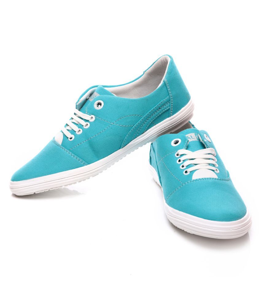 turquoise and grey sneakers