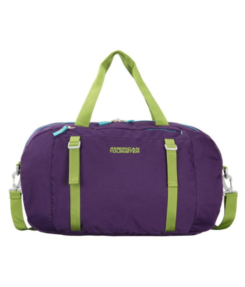 American Tourister Purple Solid Duffle Bag - Buy American Tourister Purple Solid Duffle Bag ...