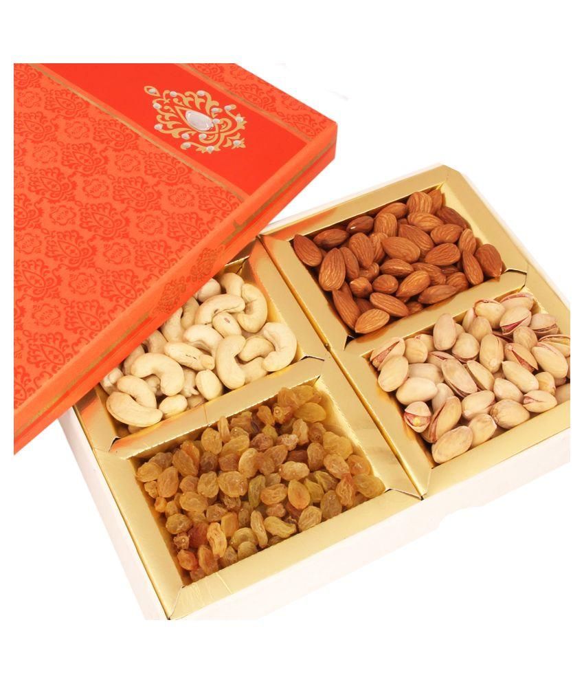 Ghasitaram Gifts Diwali Dryfruits Orange Dryfruit Box: Buy Ghasitaram ...