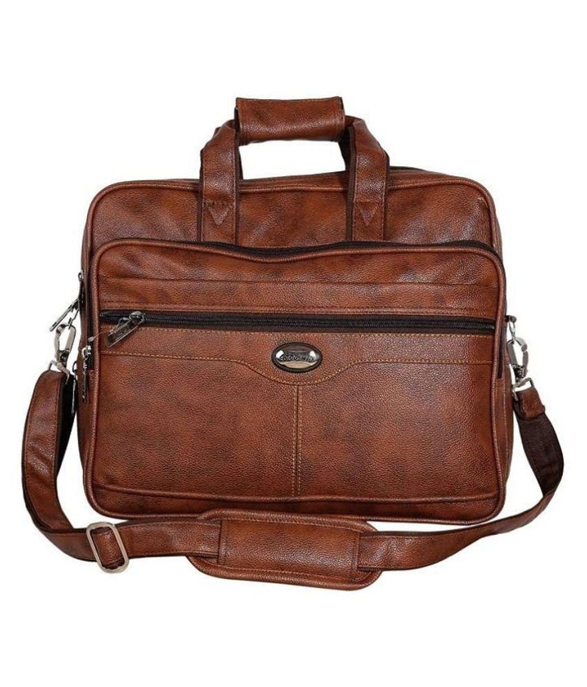 brown office bag