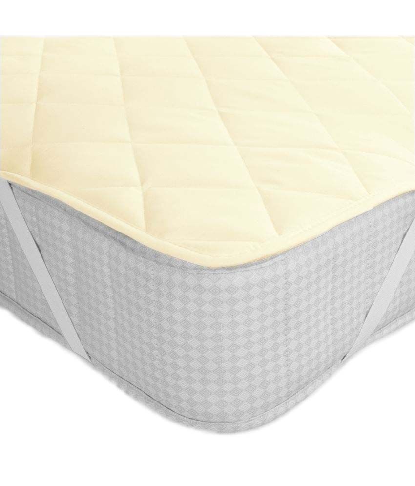 Cloth Fusion Elastic Strap Yellow Cotton Mattress Protector Buy Cloth