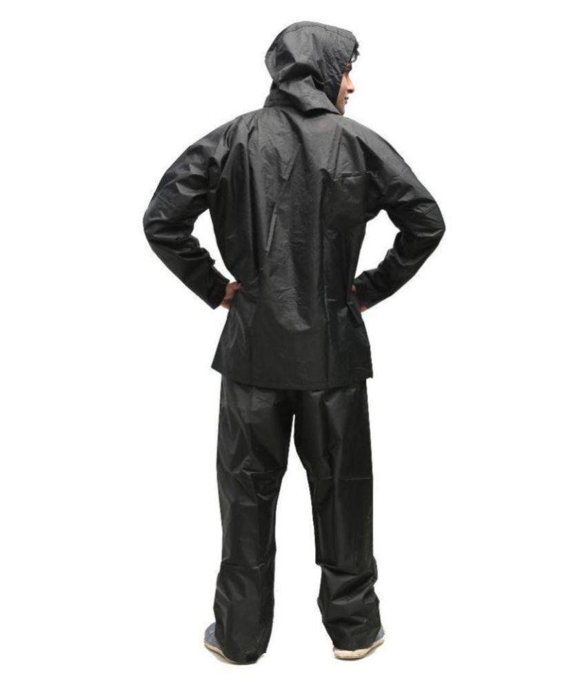 Speedwav Black Bike/Scooter Water Proof Rain Suit with Hood: Buy ...