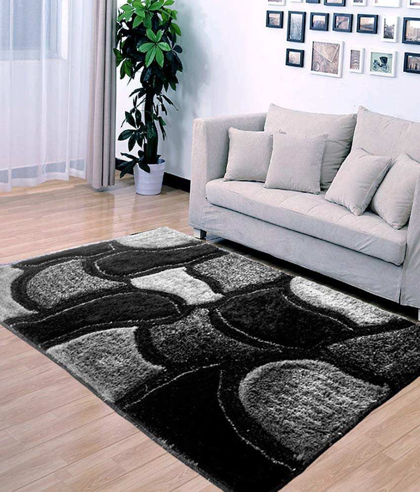     			Rayon Casa Multi Shaggy Carpet Geometrical 4x6 Ft.