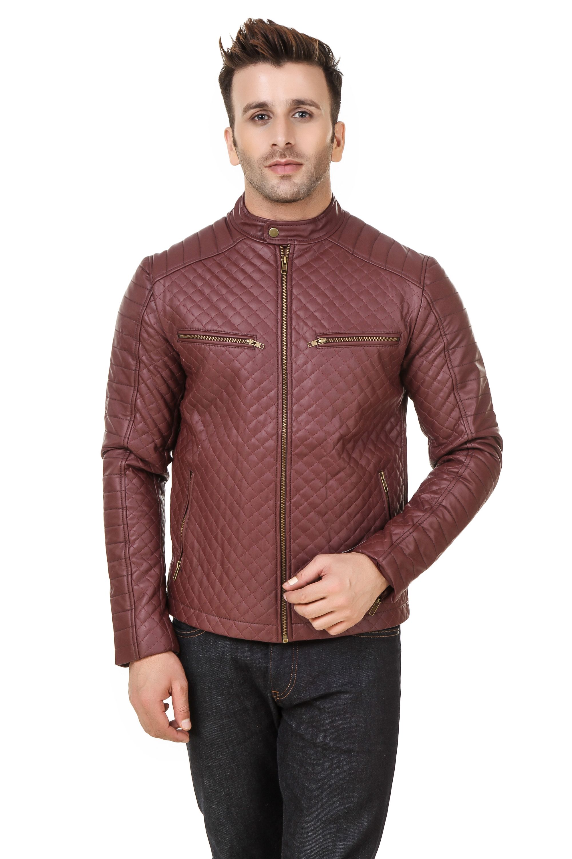 StyleHub Maroon Biker Jacket Buy StyleHub Maroon Biker Jacket Online at Best Prices in India