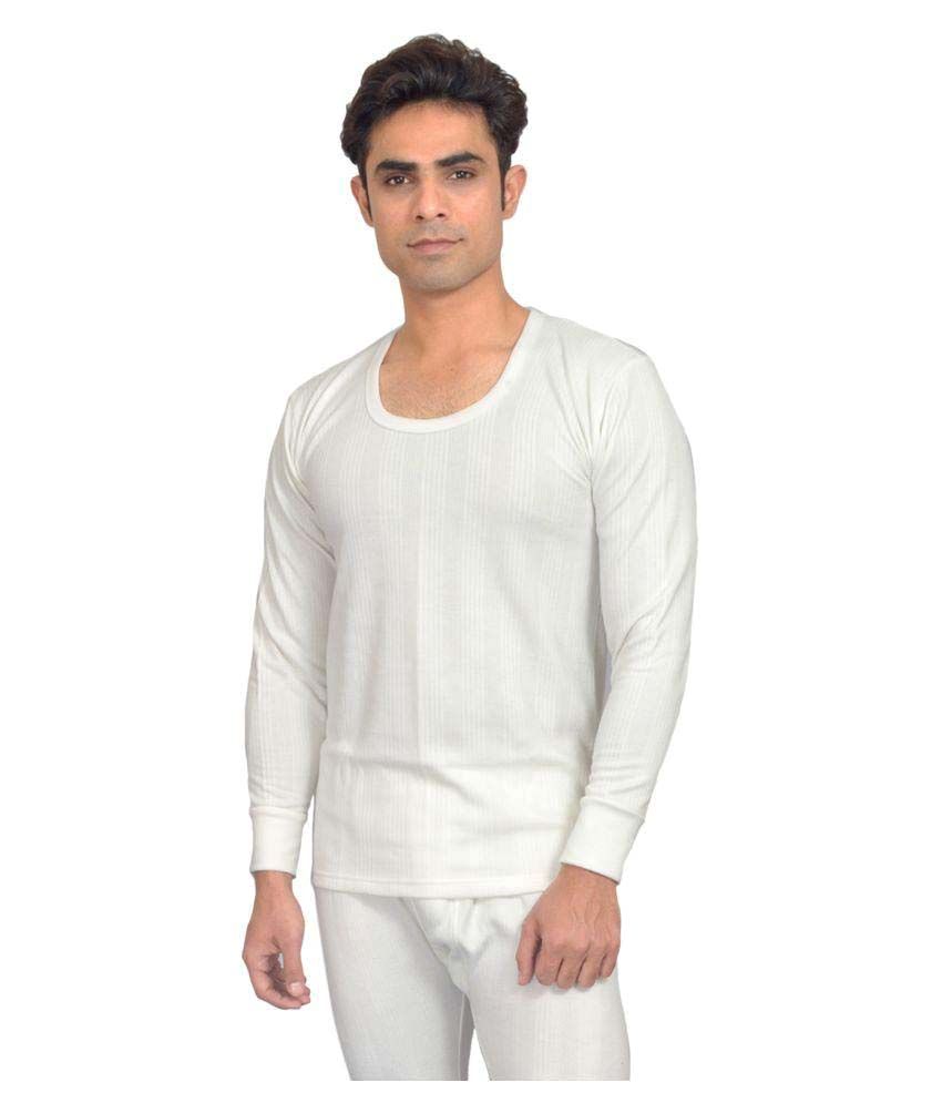 white thermal roll neck