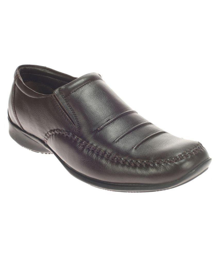 khadim brown formal shoes