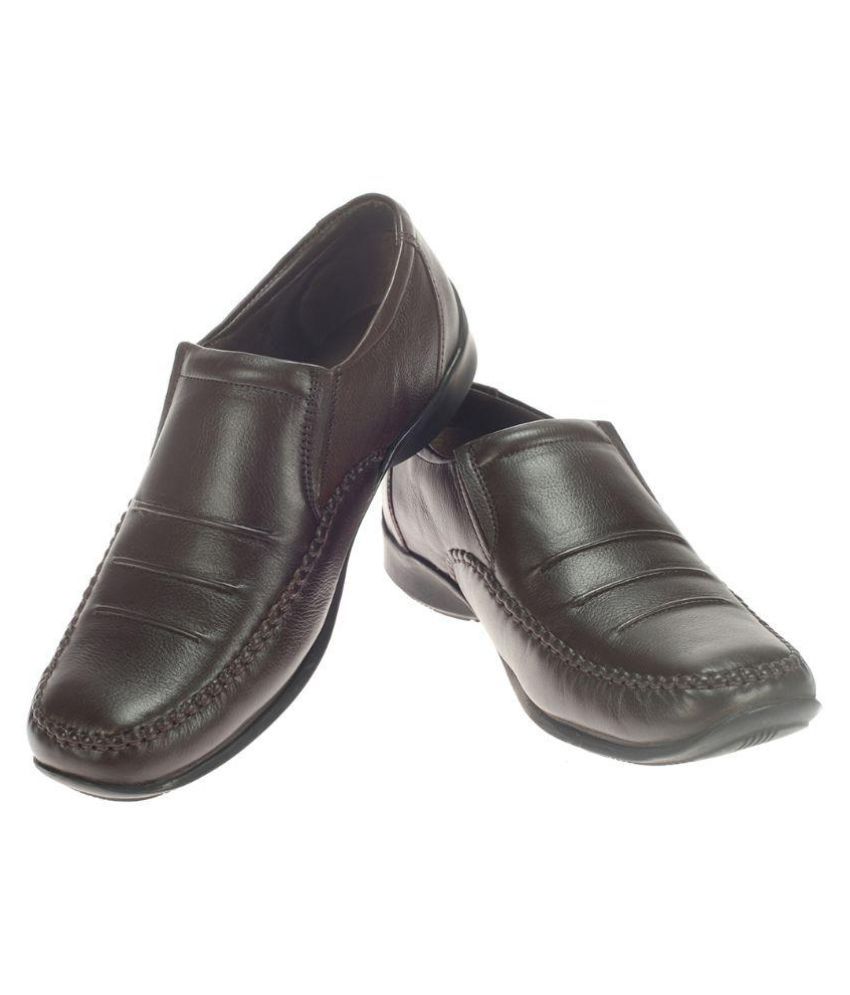 khadim brown formal shoes