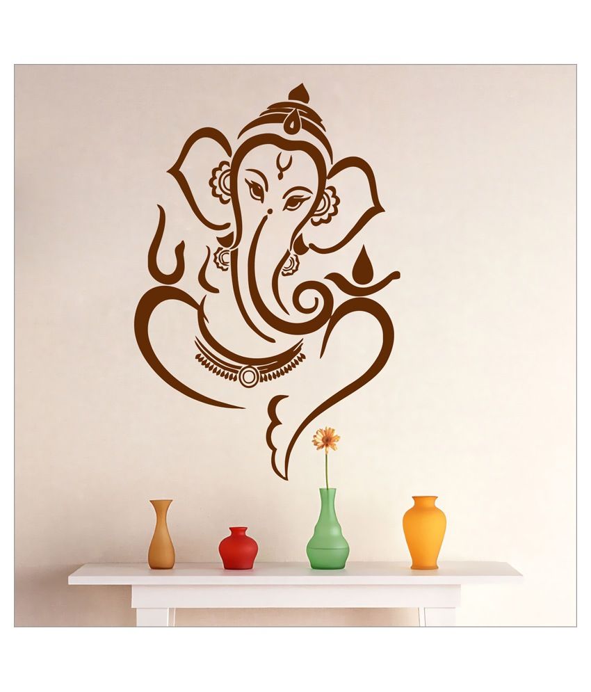     			Decor Villa Ganesh Ji PVC Wall Stickers