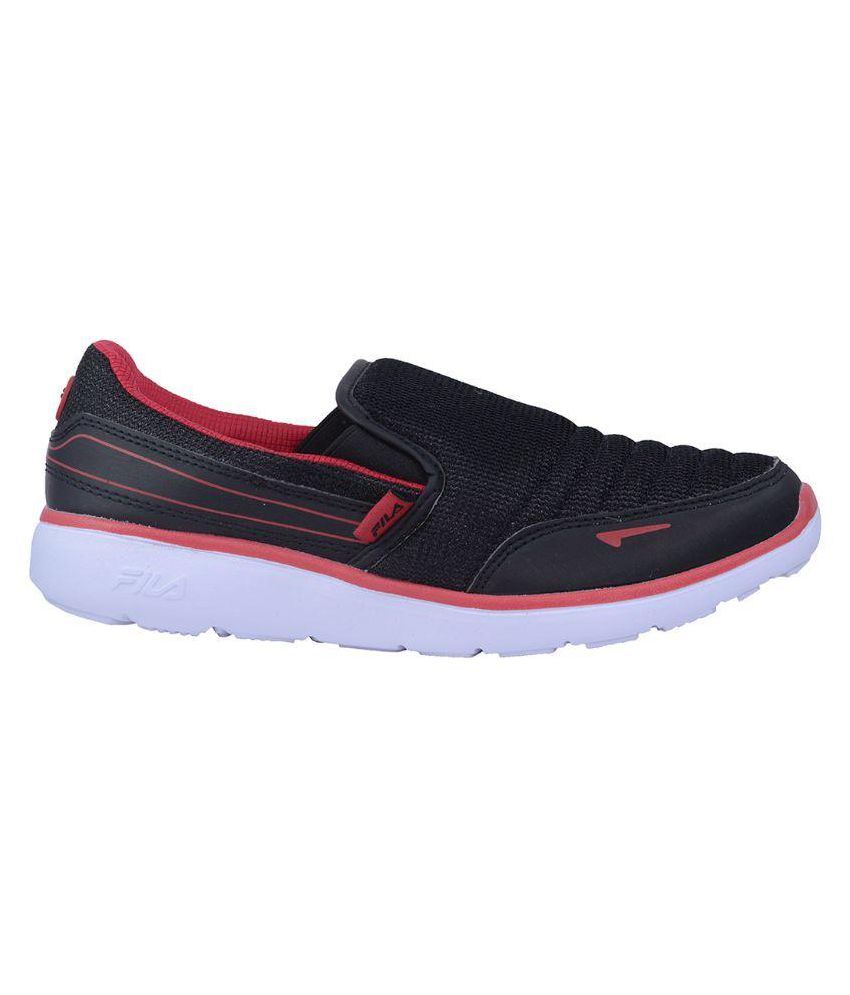 fila men black smash iii casual shoes