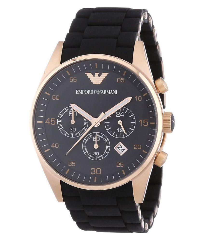 Enporio Armani Black Chronograph Watch - Buy Enporio Armani Black ...