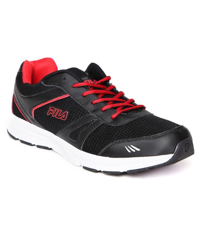 fila running shoes mens black