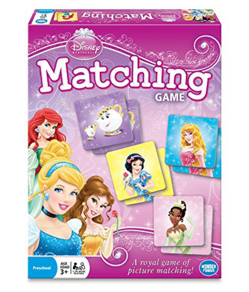 Disney Princess Matching Game, Multi Color Buy Disney