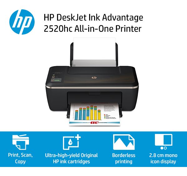 Как настроить hp deskjet ink advantage 2520hc