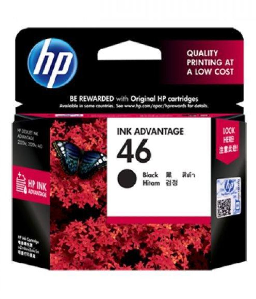 HP Enterprises 46 Black Ink Cartridge Single
