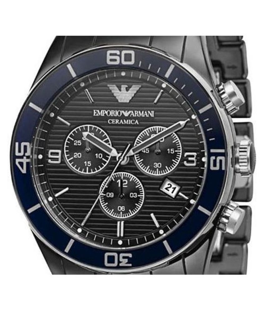 Emporio Armani AR1429 Ceramic Wrist Watch for Men - Buy Emporio Armani ...