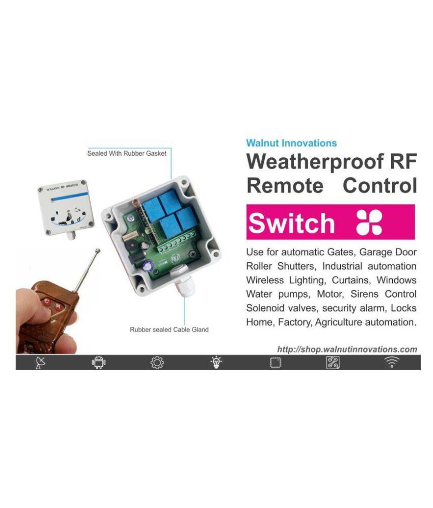 Walnut Innovations Rf Wireless Remote Control Switch 4 Channel Walnut Innovations Rf Wireless Remote Control Switch 4 Channel