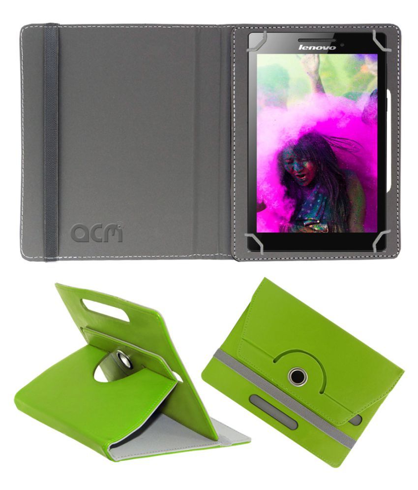 Lenovo Tab 3 10f Flip Cover By Acm Green Cases Covers Online At Low Prices Snapdeal India