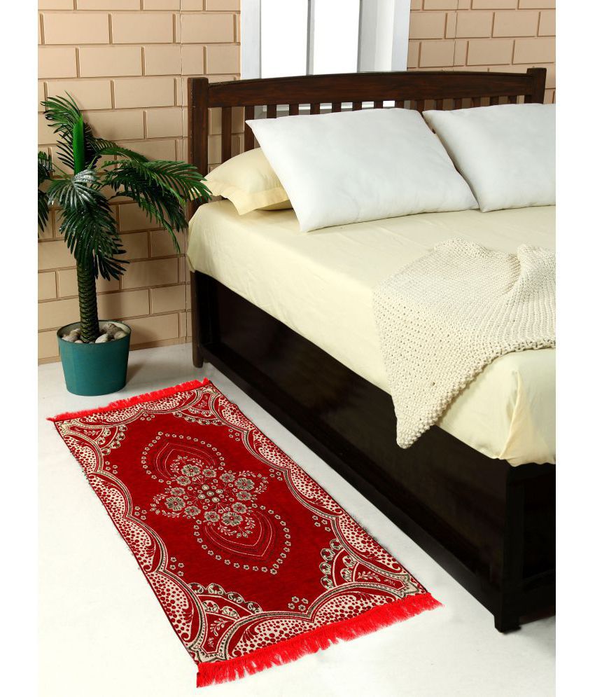     			Home Castle Red Runner Single Cotton Floral