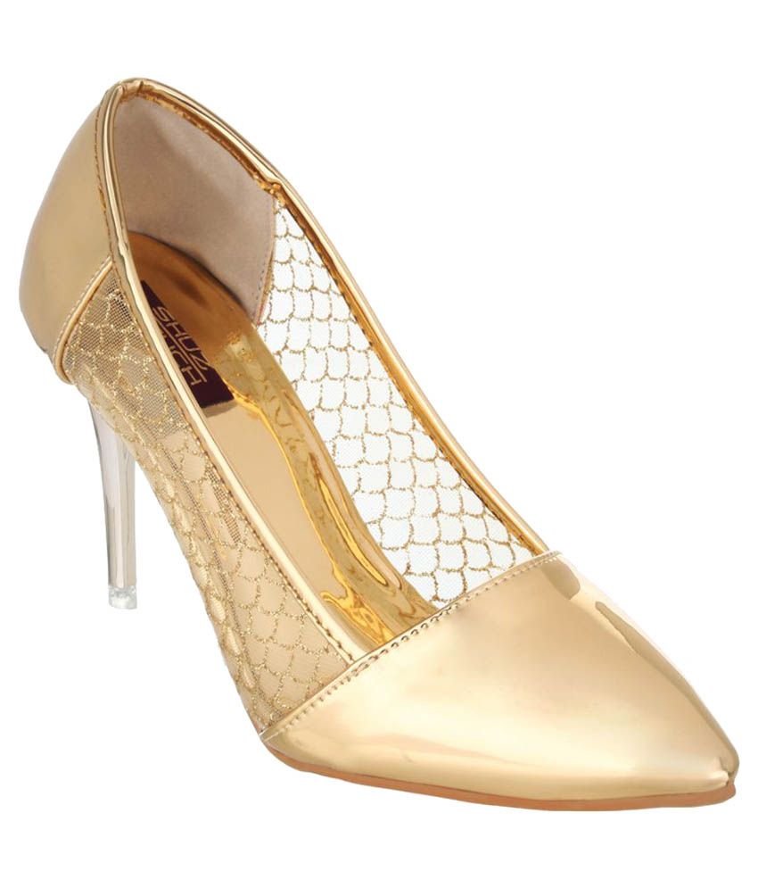 gold stiletto heels for prom