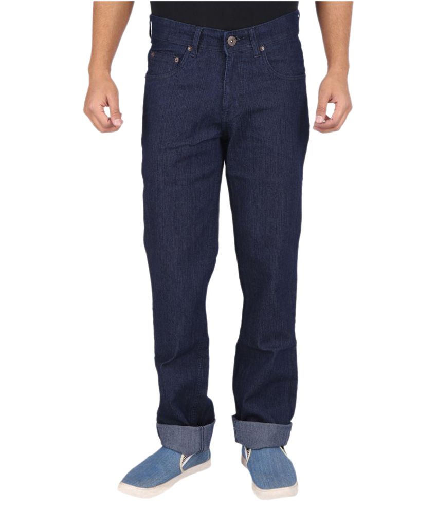 Wabba Dark Blue Regular Fit Jeans - Buy Wabba Dark Blue Regular Fit ...