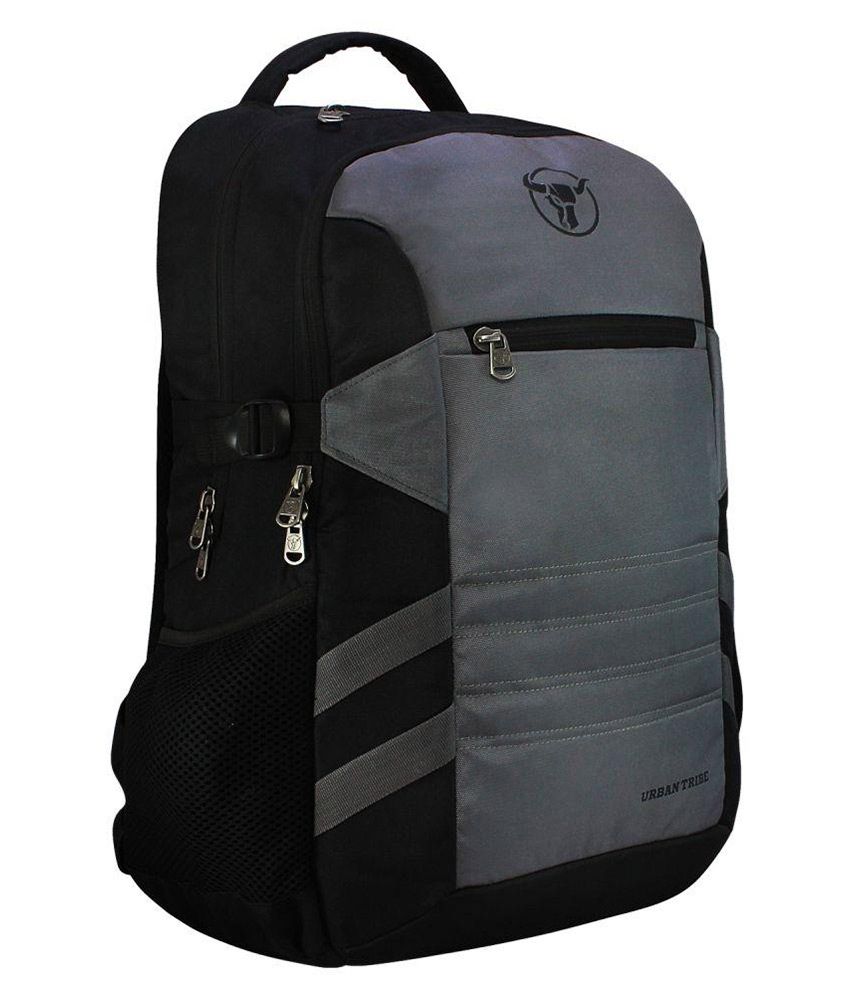 urban tribe black laptop backpack