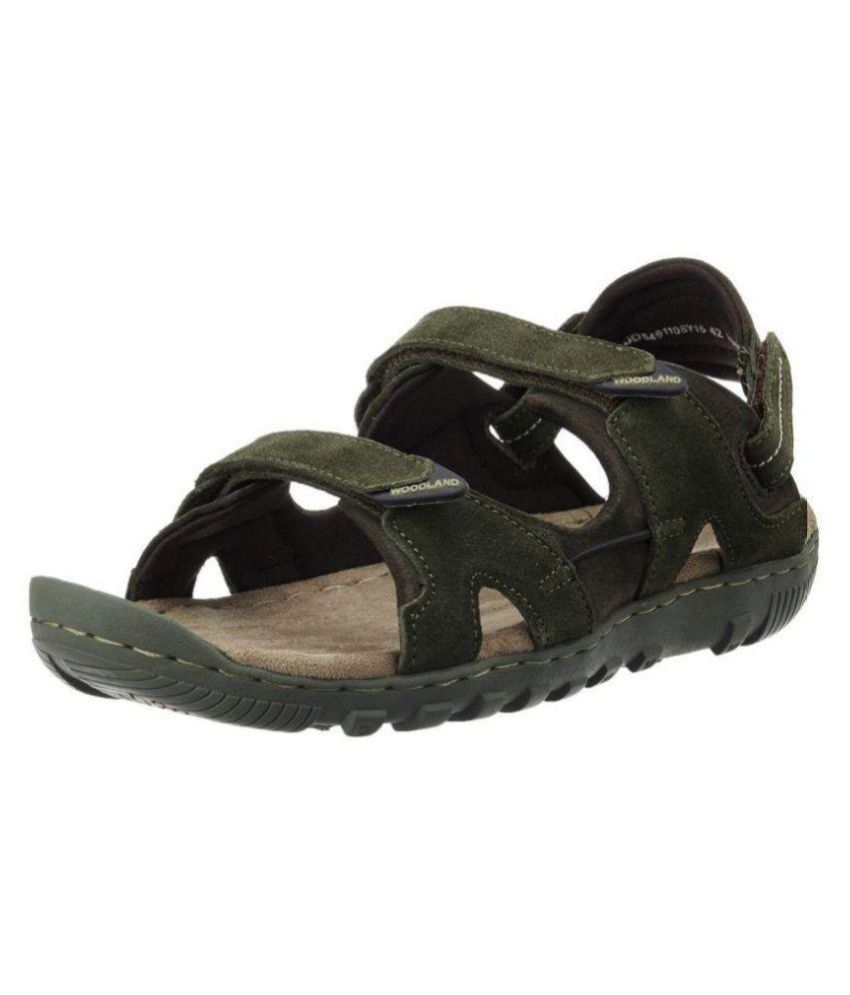 woodland olive floater sandals