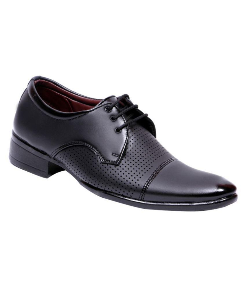 Aadi Black Derby Artificial Leather Formal Shoes Price in India- Buy ...