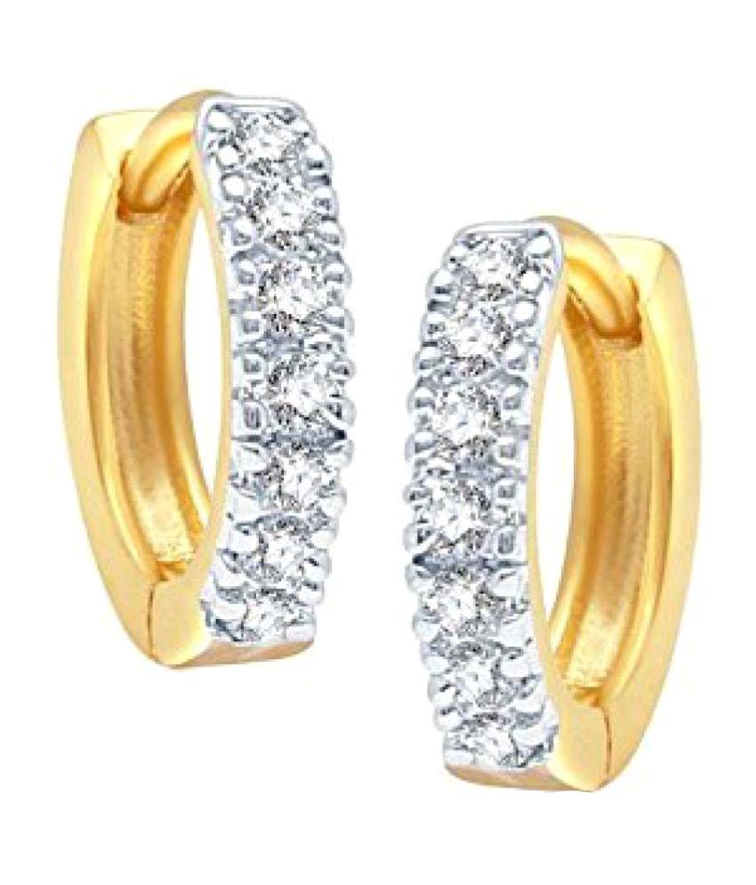 You Bella Golden Alloy Earrings - Pack of 2 - Buy You Bella Golden Alloy Earrings - Pack of 2 ...