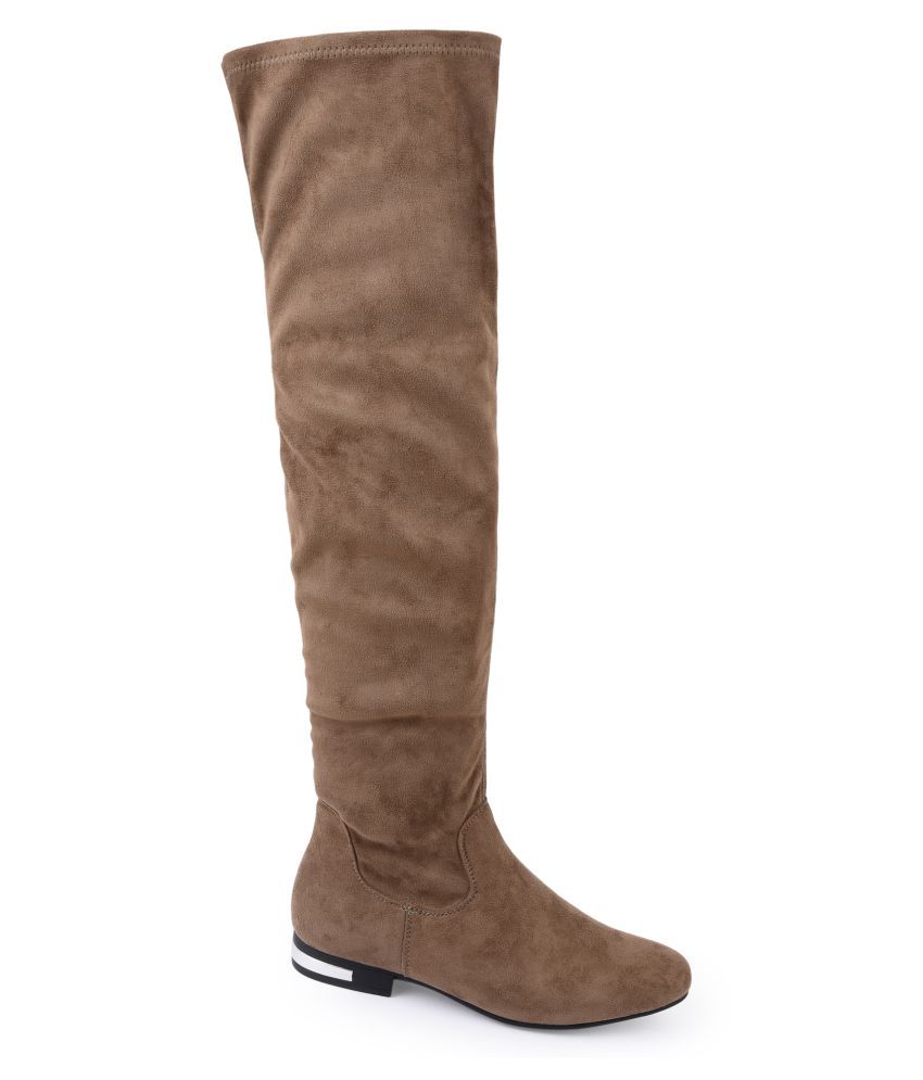 truffle collection beige boots