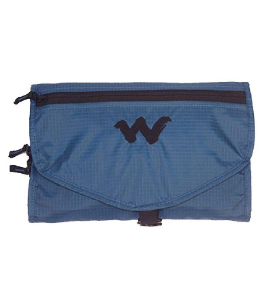 wildcraft nylon blue pencil pouch