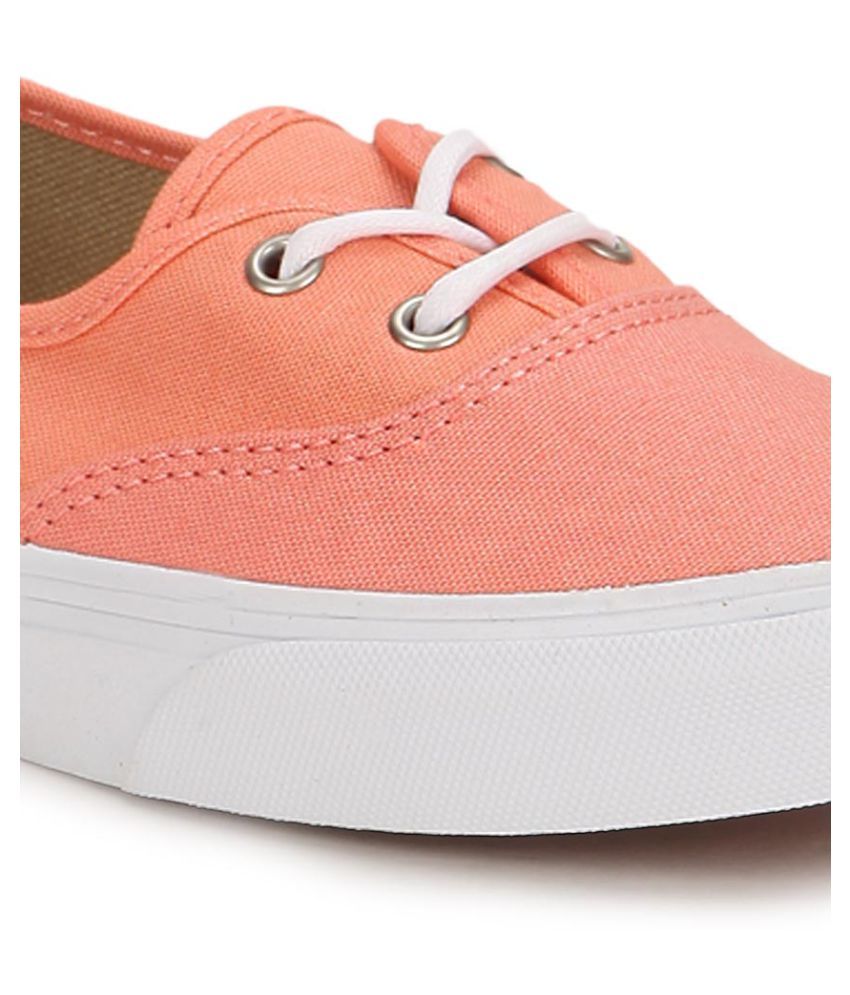 orange van sneakers