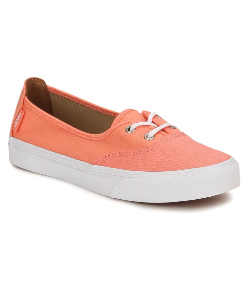 orange van sneakers