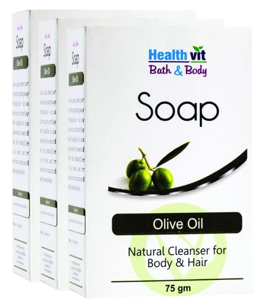 Healthvit Bath & Body Olive Oil soap 75g PACK OF 3 Buy Healthvit Bath & Body Olive Oil soap