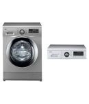 LG Above 8 FH 496 TDL 24 Fully Automatic Front Load Washing Machine Silver