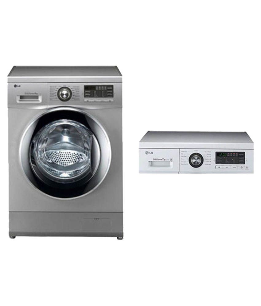 LG Above 8 FH 496 TDL 24 Fully Automatic Front Load Washing Machine Silver