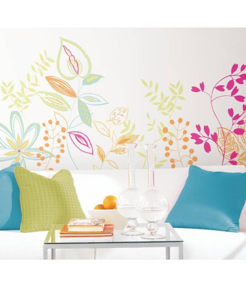 Asian Paints Flower Vinyl Wall Stickers Buy Asian Paints Flower Vinyl