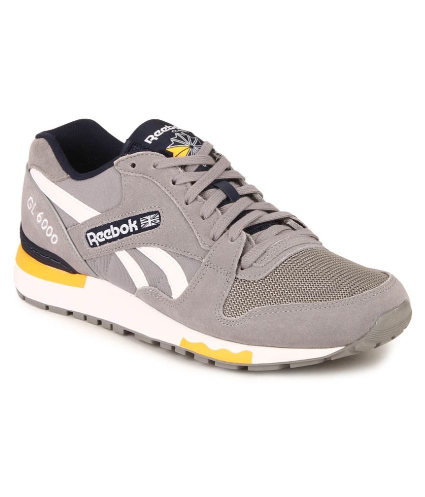 Reebok GL 6000 PP Gray Running Shoes - Buy Reebok GL 6000 PP Gray ...