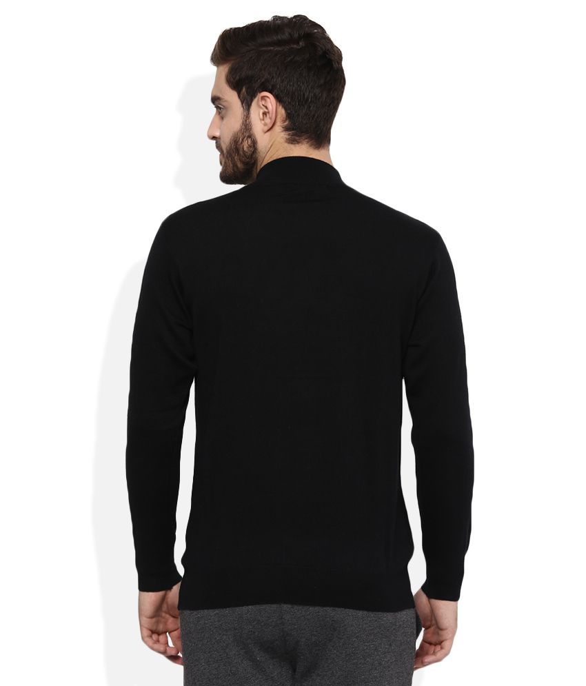 Monte Carlo Black High Neck Sweater - Buy Monte Carlo Black High Neck Sweater Online at Best 