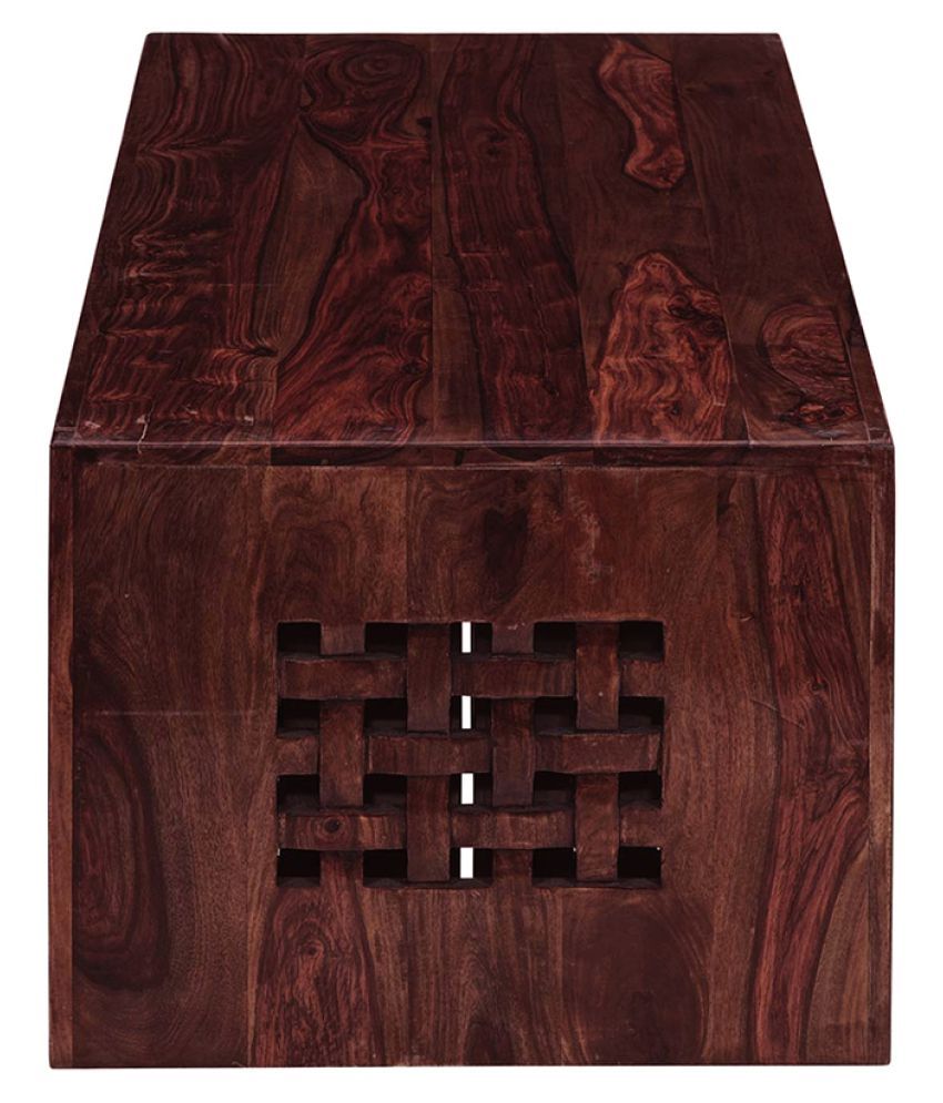 Inhouz Solid Wood Zig Zag Coffee Table with Stools Buy Inhouz Solid