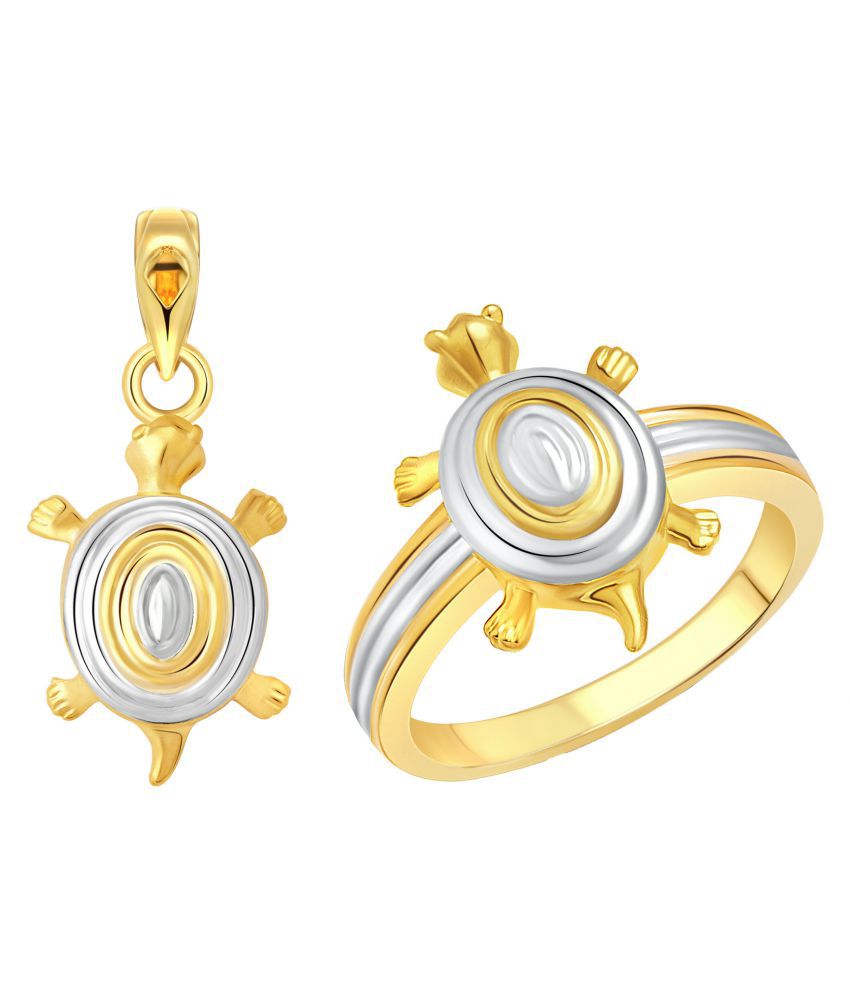     			Vighnaharta Golden Ring with Pendant