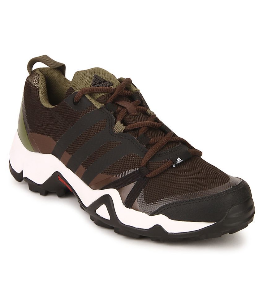 brown adidas running shoes