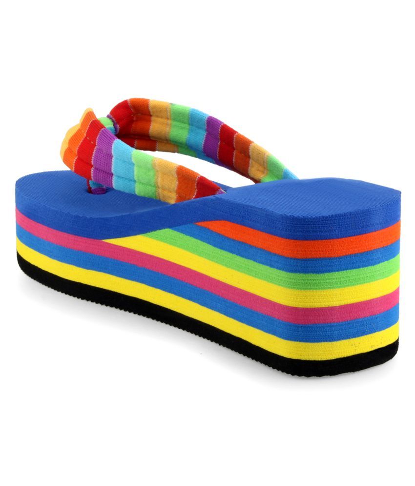 multi colored wedges