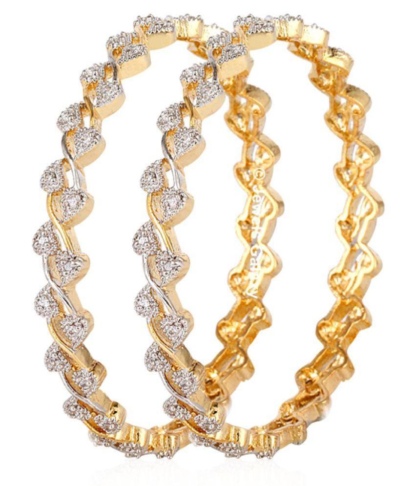 Jewels Galaxy Golden Copper Bangle Set Buy Jewels Galaxy Golden Copper