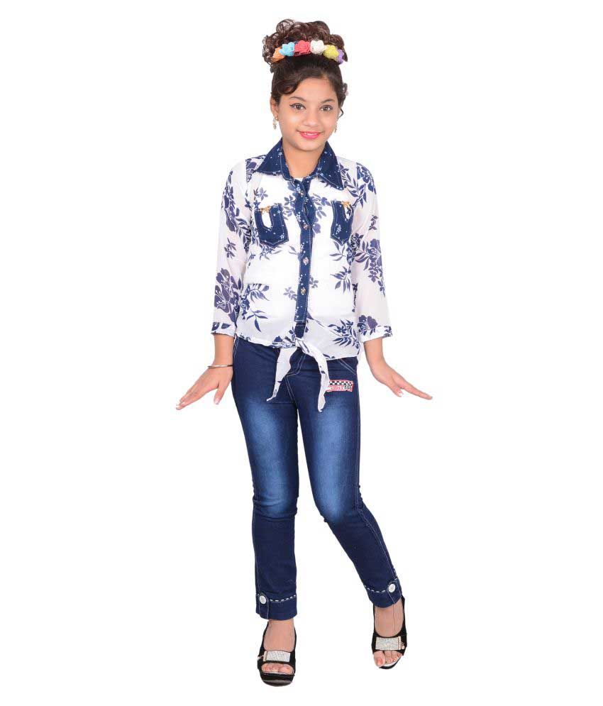 jeans top for girl snapdeal