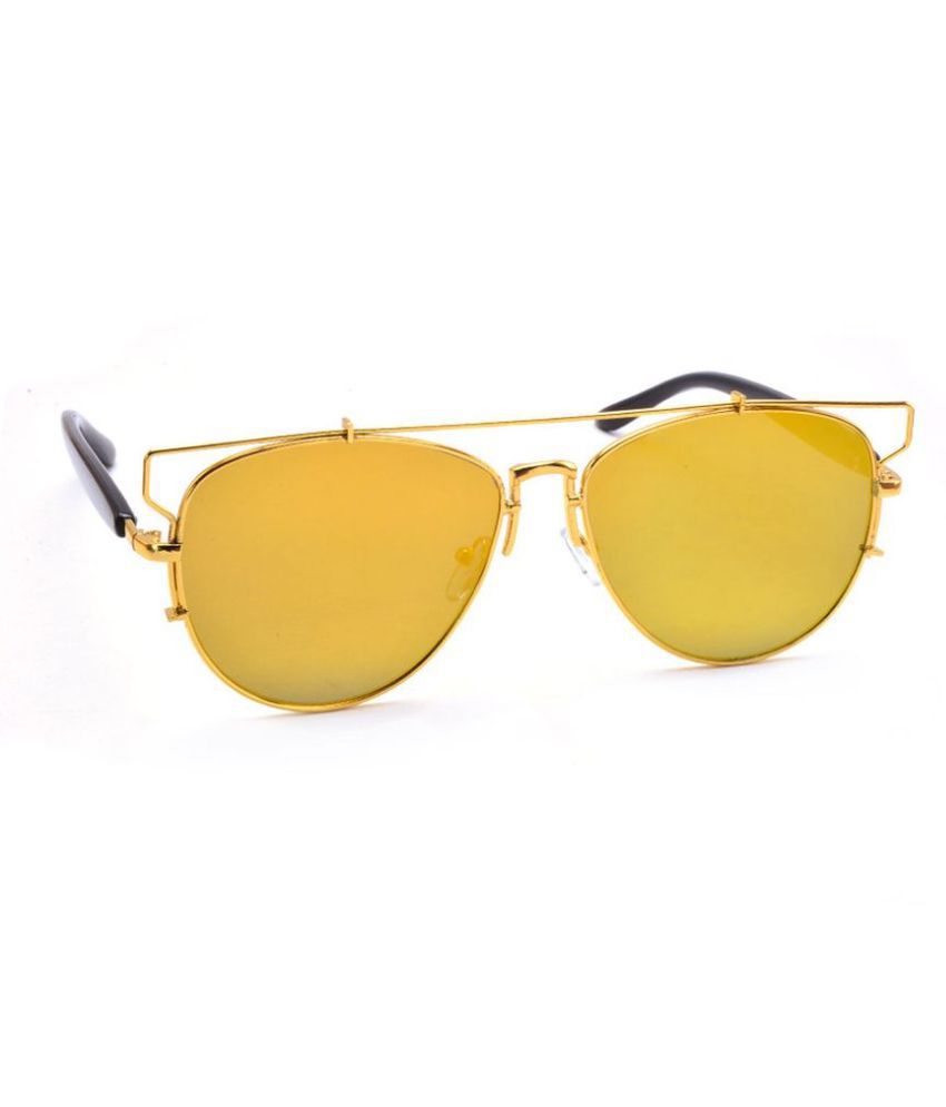 Stacle Yellow Aviator Sunglasses ( STDIO001 Col3 ) - Buy Stacle Yellow ...